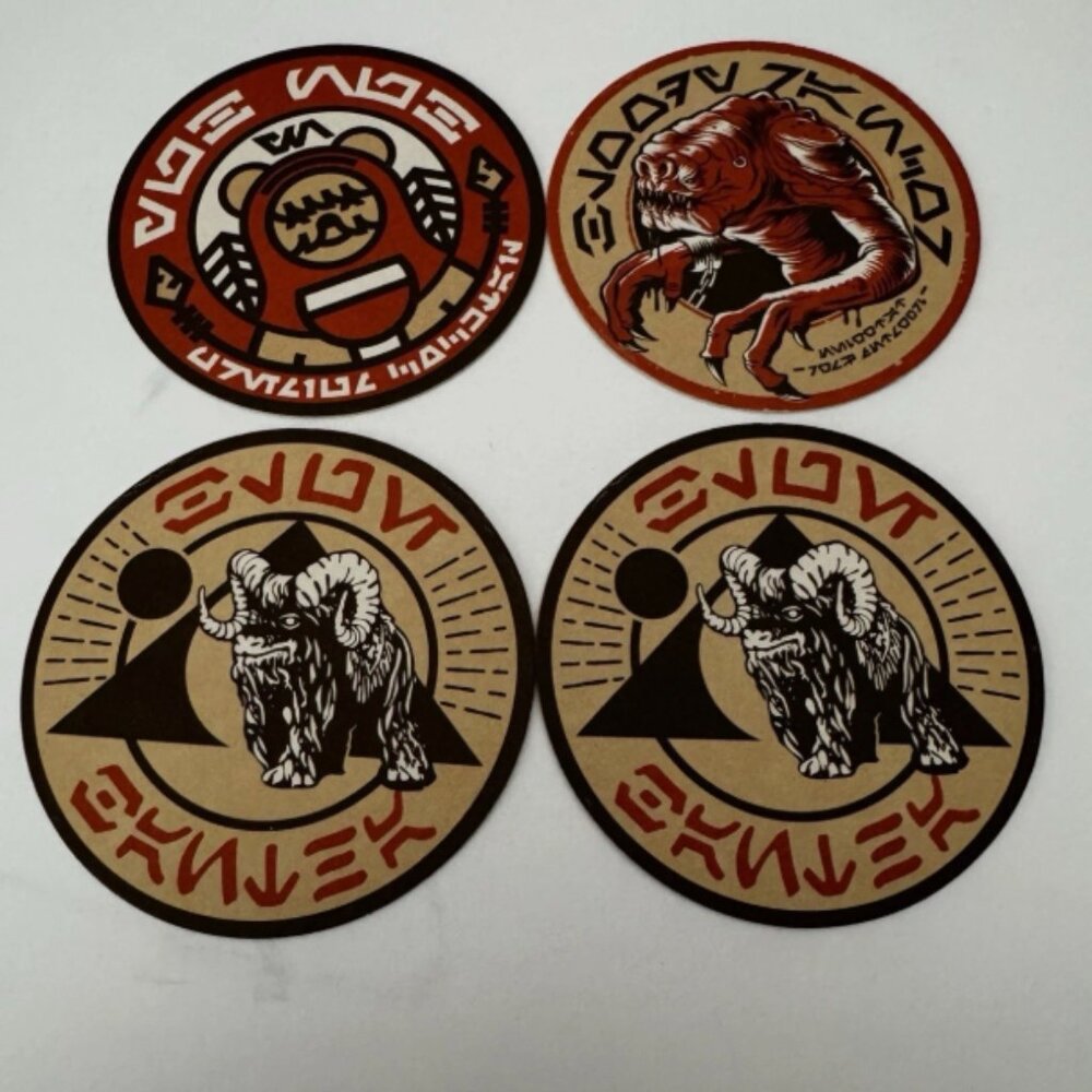 Disney Star Wars Galaxy's Edge Oga's Cantina Coaster Set of 4